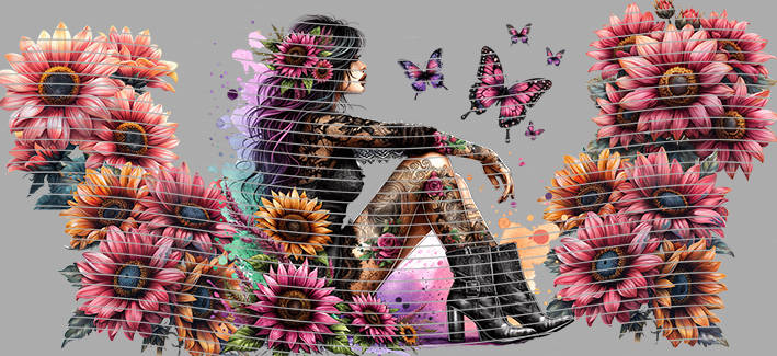 16oz Sunflower Girl-SU-291